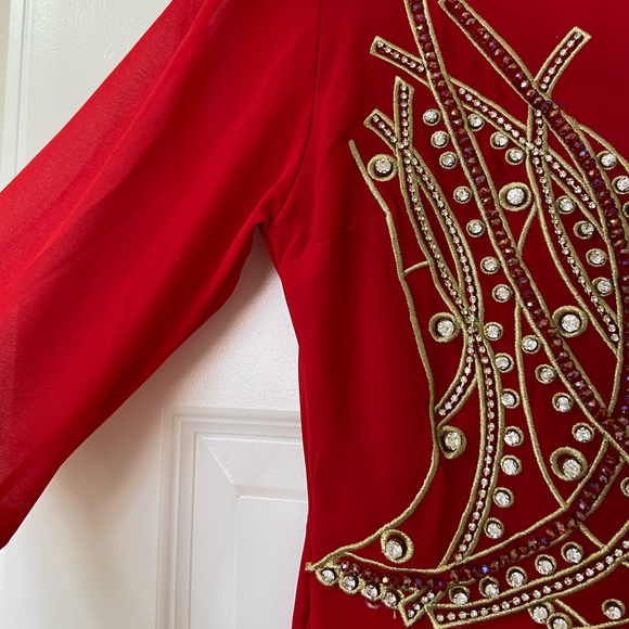 PLANETA Maxi Dress with 3/4 Sleeves Size M - Picture 3 of 7